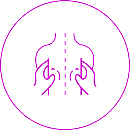 Egy lila ikon a Masszázs Varázs Thai masszázsáról.