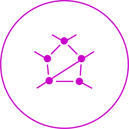 Egy lila ikon a Masszázs Varázs nyirokmasszázsáról.